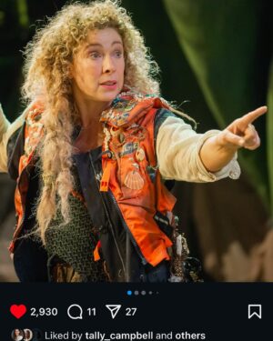 Alex Kingston Instagram - One of the highlights of my career was having the opportunity to play Prospero in The Tempest for the RSC . Incredible director, designers and company . Happy memories