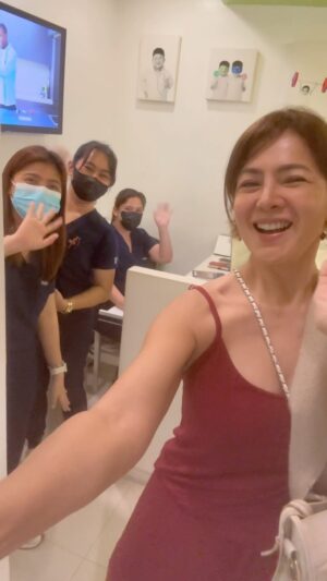 Alice Dixson Instagram - “W🤩W”ed by our pedia… 
Let me count the ways:

Doc Aye @ayenuguid has been Auras doctor even before she was born (I interviewed several 😉)
Most of my friends too like @cristallebelo @chekakramer  @triciacentenera & many more 
Here nakasabay ni Aura si Illy my friend @phoemelabaranda ‘s daughter 🤗
All these years I look back at our wonderful experiences at the clinic AND YES - even online consultations 😍

	1.	Child-Friendly 
1st time ko ma-experience na gustong gusto ng mga bata pumunta sa doktor! – Doc Aye Knows how to make medical visits fun 

  2. Genuine care – Makes kids feel safe and parents feel heard and supported.
3.	Patience & Adaptability Understands that kids may be scared, uncooperative, or just not in the mood 😂 
Adjusts approaches for children of different ages (even big kids like yaya & I - since pasa2 ang mga germs 

  4. Great Communication 
  5. Expert Medical Knowledge – Up-to-date with the latest pediatric treatments, vaccines, and child health advancements

Today was Auras last vaccination.
Her next one will be when she’s an adult na!
Thank you Dr Nuguid & staff for all ♥️♥️♥️ and care throughout the years