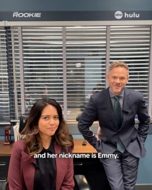 Alyssa Diaz Instagram - Emmy 🥰 ICYMI, stream #TheRookie on Hulu before next week's new episode!