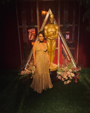 Alyssa Diaz Instagram - Mama's night to shine at the @disney pre Oscar party! Caught up with my @therookieabc mama squad @mekiacox and @jennadewan. Grateful for @maycup_ on makeup, @jrd_hairgod on hair, and @ritaghanimela on styling #girlsgottahavefun