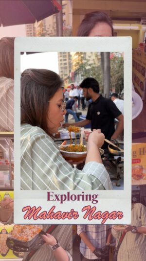 Amrita Raichand Instagram - From South Mumbai to Kandivali, my team took me all the way to Mahavir Nagar, and honestly… totally worth it!😆✨

This street felt like a world tour! Every cuisine you can think of, was right there with the perfect Indian tadka🍜🌯🍕 
From Sushi to Laphing to Parmesan cheese wheel pasta, I ate my way through this food paradise. 
And guess what? Got some extra discounts just because we were shooting! Perks of the job, right? 😅🎥 

Click on the link in bio and watch the full video and take a delicious stroll with me💛 

#MahavirNagarDiaries #StreetFoodMumbai #FoodieAdventures #MumbaiEats #HiddenGems #DesiTadka #ChaatLover #FoodiesOfInstagram #ChefOnTheMove #MumbaiDiaries #LocalEats #WorthTheDrive #CityFlavors #WeekendFoodie #StreetEats #MumbaikarFoodTrail”