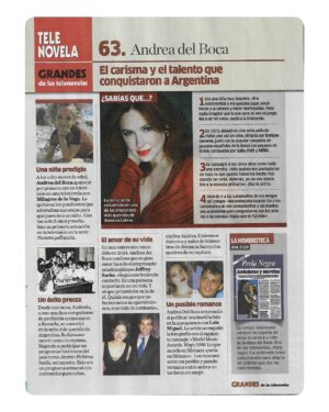 Andrea Del Boca Instagram - Esta semana en Revista Telenovela de España 🇪🇸 Zingara en 2025, la “tonta pobre tonta” en las europas, seguirá dando de que hablar ❤️

@pilar_manzr @telenovelaslahistoria