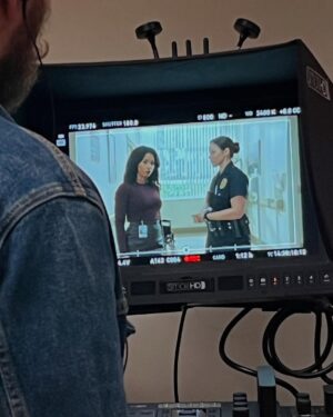 Angel Parker Instagram - Luna is back on @therookieabc tonight directed by ICON @tasha4realsmith and keeping her side-eye on things at the hospital. DO NOT LIE TO LUNA! Or anyone really :)