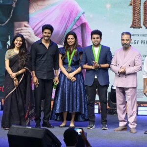 Angelin B Instagram - Million dollar pictures 
Happy to be a part of this success 🏆💪
#Amaran 100 
Pictures with my absolute favourites ❤🧿

@rjvijayofficial 
@djblackchennai

#amaran #sk #new #success