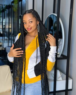 Anita Fabiola Instagram - What do they say about a girl with braids ? Braids are always in season. I get mine done by @emmanuella_braiding_uganda