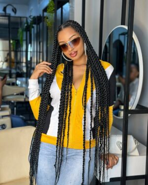 Anita Fabiola Instagram - What do they say about a girl with braids ? Braids are always in season. I get mine done by @emmanuella_braiding_uganda