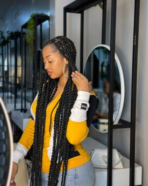 Anita Fabiola Instagram - What do they say about a girl with braids ? Braids are always in season. I get mine done by @emmanuella_braiding_uganda