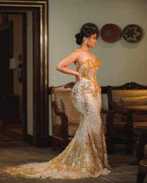 Anita Fabiola Instagram - Miss Uganda 2024 grand finale host, look 2. 
Dress @berylanita @berylqouture_weddings 
Hair @mbajja_sean 
MUA @glam_bykeith 
Accessories @dolphincollection_ug 
📸 @samiezweddings