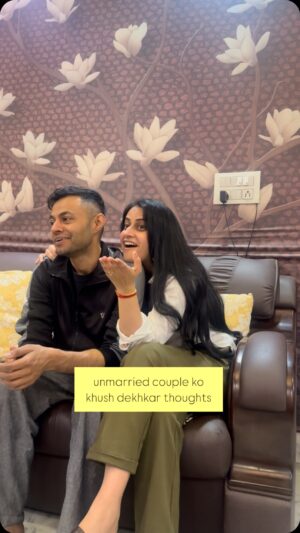 Ankita Sahigal Instagram - Hum bta rahey hain.. BHAAAG LO
.
.
#reelkarofeelkaro #funn #husband#funnyvideos #advice