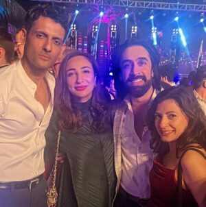 Anoushey Ashraf Instagram - A month to remember, the month of November!! ♥️♥️
With some of my absolute faves in this world. Ya’ll make my world a happy, shiny place. Bless you!! 

#work #travel #music #sindh #riyadh #karachi #hugs #love

1. A one in a million chance meeting with my dearest bro in law as we crossed over in Riyadh for a day @mr.alisyed 
2. On stage the day we clocked in 150k people at @riyadhseason 
3. Kadus by Wella comes to Pak! 
4. Old skool Homeboys. My family! 
5. These boys! Love each of them to bits and this pic describes our association best, chaotic! 🤣🤣
6. Cuddles and hugssssss… ♥️♥️♥️ 
7.  Pyaray! 
8. Spiritual Sisters ♥️
9. Hyderabad 
10. The best drummer in Pakistan!! @aahadnayaniofficial 
11. Lucaaaaaa! 
12. Ohhhh Sanam, I love you so! 
13. Babooooo! The light of my life ♥️
14. Always grateful for work 
15. Larkano jo billi 
16. With cute boy and cuteeeee boys momma! 
17. Superstar Adakaars 
18. History! 
19. Jaleeeeeeeeeel sir and his homies. 
20. @hakuna_matata_voyage and their crazy, wholesome voyage!