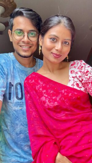 Antara Naina Roy Majumder Instagram - আমাদের পুজো 🌸❤️ এবছরটা সত্যিই অনেক অন্যরকম 🥺.. তোমাদের কেমন কাটছে 2024-এর পূজা?