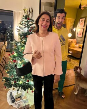 Anu Ranjan Instagram - Mija n me 
Our favourite monster don’t scare us🤩