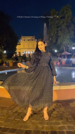 Apoorva Sharma Instagram - A perfect summer eve with @benetton_india  @vogueindia ✨

Wearing @polagoclothing 🖤
Heels @zara 👠
Bag @hidesignhq 👜
#maxidress #westernoutfit #reelinstagram #reelitfeelit 
[summer outfits, maxi dress, western outfit, blogger, fashion blogger, beauty blogger, ootn ideas]