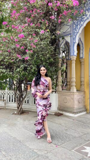 Apoorva Sharma Instagram - Summer feels in @wabisabistyl ☀️🌸🌈🦋🌻

Heels @fleur.footwear 
[ summer outfit, resort wear, ootd, dress, outfit inspo, blogger, summer outfit ideas] #summerfeels #summerfeeling #resortwear #outfitinspiration #ootdfashion #fashionblogger #styleblogger #fashionstyle #réel #reels #reelsinstagram #reelsvideo #blue #trendingreels #trendingnow #explore #explorepage
