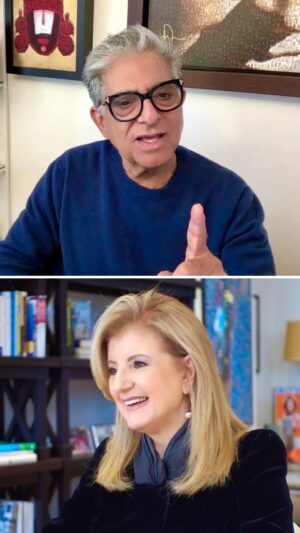 Arianna Huffington Instagram - I loved my conversation with @deepakchopra. He shared his “STOP formula” for pausing before reacting — one small shift that can transform how we move through life:

🔹 S – Stop.
🔹 T – Take 3 deep breaths and smile.
🔹 O – Observe your breath and sensations in your body.
🔹 P – Proceed with compassion and awareness.

One of the most powerful changes you can make is to hit the S.T.O.P. button. This practice — rooted in mindfulness — is a great Microstep that helps you respond rather than react, creating space for clarity and deeper connections.

Let me know how the S.T.O.P. formula works for you in the comments! .
.
. #Mindfulness #Microsteps #WellBeing #AskThriveLive #DeepakChopra