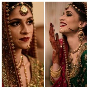 Arij Fatyma Instagram - A-C-N-E: It took me around 14 years to find a cure for my acne. Every girl dreams of a fairy tale wedding in which she glows and looks perfect. I wanted the same as well but unfortunately i was still battling my cystic acne and stress made it worse during my wedding time.

I tried many many products, totkas and went to many dermatologists. I ate healthy and did everything I could possibly do! Alot of people now dont believe that I had acne ever but if you look back at some of my projects you will see bumps here and there on my skin 
I started dealing with my skin after my wedding and it took me 4 months to come up with a routine which actually started helping me. Now three years later, I stick to that routine religiously. It's funny when I share my routine with people, they dont believe me and they think you need to use 10 different products to cure their acne.

I have shared my routine with 100s of people and it has helped them ❤ patience is key and remember nobody is perfect. Till now you had seen my wedding pictures with flawless skin but this is a screenshot from my wedding video. It's okay to have imperfections.

Will share a video on my YouTube channel soon as well!