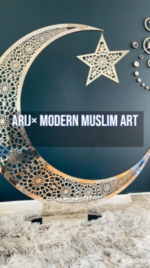 Arij Fatyma Instagram - This year, we decided to decorate our house for Ramadan esp for the kids since we live in the US and don't really get to experience the Ramadan festivities back home. 

I actually thought we would need to buy a Christmas tree and decorate that until I came across @modernwallart and OMG! I AM IN LOVE WITH OUR CRESCENT TREE.

 Also, I don't know why, but for some reason I really miss Junaid Jamshed and Amjad Sabri and their Shaan- E - Ramzaan.

#dearborn #Muslims #ramadan #ramzan #Islam #detroitinfluencer #ohioinfluencer #ramadandecorations