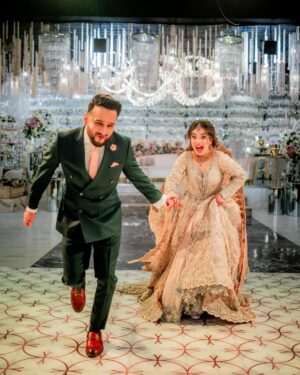 Arisha Razi Instagram - I believe happiness before marriage is NOT that matters, it's actually after they live together and stay HAPPY is what that counts, cheers to all those couples out there who are loving & living!💫
FINALE of this super adorable & happening couple, Arisha&Abdullah!🤍🕊️