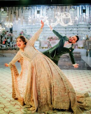 Arisha Razi Instagram - I believe happiness before marriage is NOT that matters, it's actually after they live together and stay HAPPY is what that counts, cheers to all those couples out there who are loving & living!💫
FINALE of this super adorable & happening couple, Arisha&Abdullah!🤍🕊️