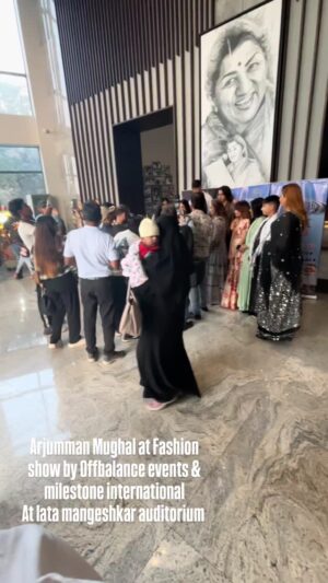 Arjumman Mughal Instagram - Arjumman Mughal at Fashion show by Offbalance events & milestone international
At lata mangeshkar auditorium