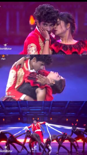 Arunima Sudhakar Instagram - Watch our full performance @vijaytelevision @jiohotstar 
Choreographed by @vardha_master @iam_dhanush_official._ @rishi_kumar_jodi

Makeup by @ajay_artistry