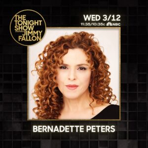 Bernadette Peters Instagram - Tonight on @fallontonight with @jimmyfallon!
#fallontonight