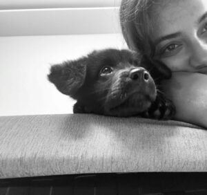 Bhagyashri Borse Instagram - Cuteness Alert!!!🖤
#partnersincrime #adopt