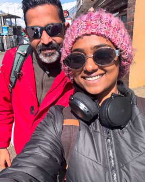 Bhoomi Shetty Instagram - Pause. That trip you’ve been planning? That place you’ve been dreaming of? Just go. Book it. You won’t be this age again. Stop waiting for the right time, the right company,just follow your heart. Breathe, explore, live. Trust the process, because in the end, everything falls into place. Be wild, be free, and let life happen.
.
.
.
#alittlebrowngirl #bhoomishetty #solotraveler #mountains #himachal #explorer #gratidão #moment #liveauthentic #simpleliving #joy #nature #snow