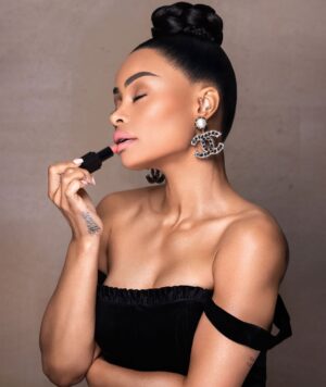 Blac Chyna Instagram - “Chyna Doll “ Matte Lipstick @heartspurecosmetics www.HeartsPureCosmetics.com