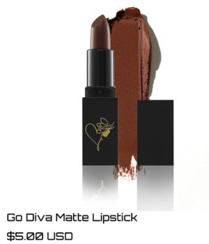 Blac Chyna Instagram - Unleash your inner diva with “Go Diva” Matte Lipstick, a bold and eye-catching choice @heartspurecosmetics www.HeartsPureCosmetics.com