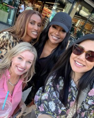 Britney Haynes Instagram - Being a guest on @humblebragpod was a THRILL for my housewife-loving cold heart. Forcing Crystal to splurge on a Hailey Beiber smoothie was the strawberry glaze on the cake. @crystalkungminkoff @chanelayan @cynthiabailey thanks for having me!  Go listen now!
