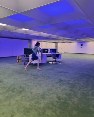 Britt Lower Instagram - run 
don’t 
walk

final episode now streaming on @appletv

photograph taken by the discoverer/deliverer of @instadan360’s Severance pilot herself, @jaxco16
