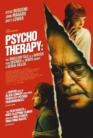 Britt Lower Instagram - 🟢 NEW TRAILER: It's publish and perish for a writer who runs afoul of retired serial killer #SteveBuscemi in Psycho Therapy: The Shallow Tale of a Writer Who Decided to Write About a Serial Killer. We're excited to share the first look at the new black comedy in a Collider-exclusive trailer. 

#JohnMagaro plays Keane, a writer on the verge of a divorce from #BrittLower's Suzie and he's been struggling to write a book about serial killers for the past four years. One day, however, his muse finds him in a diner, in the form of Kollmick (Buscemi), an allegedly retired serial killer who wants to counsel Keane in the ways of murder. 

The film will be released in New York theaters on April 4, 2025; it will hit theaters in more markets and become available on video-on-demand services on April 11.

#PsychoTherapy @brainstormmediaofficial @brittle