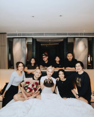 Bunga Citra Lestari Instagram - Still smiling from last night…
Thank you, my annoyingly cute husband @tikoaryawardhana  for arranging this beautiful surprise for me beserta pre birthday dinner and spa treatmentnya 😘
And @noah.sinclair , thank you for making Mommy smile by coming here, even when you were tired.. That means so much to me..
Terima kasih juga untuk Oma @emmymuchlis dan semua yang sudah datang..
You guys truly made me so happy..

It was such a beautiful surprise, and I feel so loved,
and just really, really grateful.. ❤️