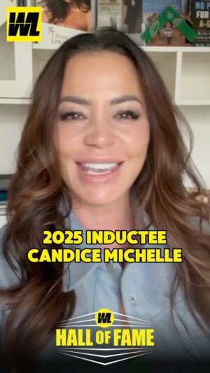 Candice Michelle Instagram - WWE women’s champion @mrs_candice_michelle is heading into the @wrestlinglifeonline Hall of Fame!

Join #candicemichelle and @benvealwrites for a very special induction episode of ‘Wrestling Life with Ben Veal’ dropping this April on Spotify, YouTube, Apple Podcasts and more — don’t miss it! 🏆 

#wrestlinghalloffame #wlhof #wrestlinglifepod #wwe #wwewomen #wwedivas #womenswrestling