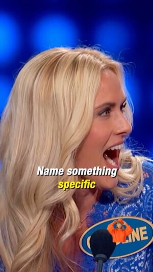 Caroline Hobby Instagram - This was one of the most embarrassing, hilarious experiences my entire life. So glad it is forever frozen in time on national television 🤣🤣 @familyfeud @familyfeudabc @iamsteveharveytv