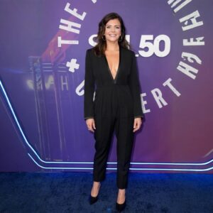 Casey Wilson Instagram - Loved the SNL 50th Homecoming Concert. Enjoy many angles of the same outfit and expression, dear pals, the morning aftermath and my inevitable descent into my final resting place, a day of watching Southern Charm in bed. (LAURYN HILLLLLL!!!!!)