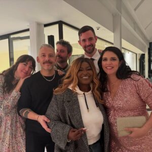 Cecily Strong Instagram - Best birthday of my life. Everyone should have a baby shower with the greatest group of friends and family on Earth for their 41st. Beautiful friends in wigs sending video messages to future lil bébé, mind blowing magic tricks, Peppermint dancing on the Scholastic building rooftop at 2pm on a Saturday, greatest God Parents’ speeches, old new and chosen family, babies in glam rock mullets, and a delicious birthday breakfast of Ina Garten’s French toast cooked with love by my favorite author of a book about the last queen of Hawaii. Little girl now has a brand new set of one-of-a-kind onesies and a library of favorite books from my favorite people (two copies of The Giving Tree means you’ve got the right people around you). I’m forever grateful for all the smiling I’ve done over the last 24 hours and I think I might just stay smiling for a little while. What an antidote for the gray sad scary exhausting unfathomable unmooring winter. As I said yesterday- While it may seem odd at first to have a giant baby shower, I know how incredibly lucky and grateful I feel to have existed in a time and place where I could make the choice and actually get to safely (knock on wood) become a mom at 41. With a fantastic partner. And I think that’s worthy of a proper fucking celebration!