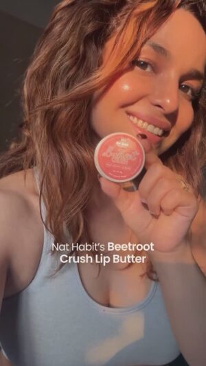 Chitrashi Rawat Instagram - Biting your lips hurts, but nothing stings like dry, chapped lips! 💔 

Keep them soft, smooth, and nourished with Nat Habit’s Lip Butter—packed with the goodness of Desi Ghee, Fresh Beetroot, and Raw Honey. 🍯💖

No chemicals, no petroleum—just pure, natural moisture that lasts for hours, keeping your lips healthy and happy. 💋✨

Say goodbye to dryness and hello to juicy, nourished lips! 💕 

#LipLove #GheePoweredCare #FreshAyurveda #BreatheLifeIntoYourBeauty