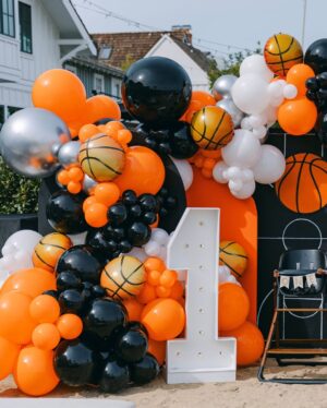 Chloe Bridges Instagram - Our boy is one! The joy he’s brought us this past year is immeasurable. Thank you to everyone who helped us make his first birthday so special 🥹 

Photos @sperlingphotoco
Cake @simplysweeetcakes 
Ball pit @whatsbouncing
Cookies @thecookiehaven
Balloons/backdrop @balloon_candy_by_lisa
Marquee letters @glorentalshb
Signage @tallantdesignco