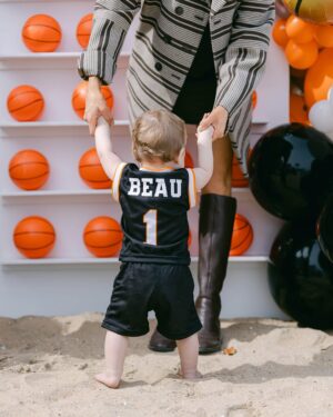 Chloe Bridges Instagram - Our boy is one! The joy he’s brought us this past year is immeasurable. Thank you to everyone who helped us make his first birthday so special 🥹 

Photos @sperlingphotoco
Cake @simplysweeetcakes 
Ball pit @whatsbouncing
Cookies @thecookiehaven
Balloons/backdrop @balloon_candy_by_lisa
Marquee letters @glorentalshb
Signage @tallantdesignco