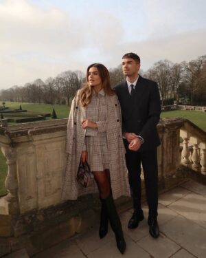 Chloe Lloyd Instagram - Cheltenham Ready 🐎🤍
both wearing all @riverisland #imwearingRI |ad