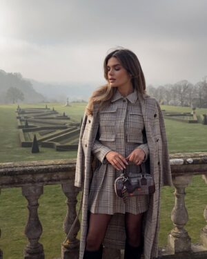 Chloe Lloyd Instagram - Cheltenham Ready 🐎🤍
both wearing all @riverisland #imwearingRI |ad
