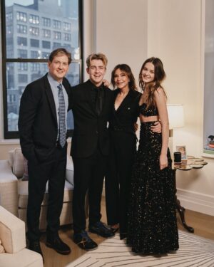 Christa Miller Instagram - In NY to be with @vdoozer as he won the Herb Sargent Award for excellence in comedy. So incredibly proud of him! Thank you WGA for an amazing night 🥂

Makeup: @marywilesmakeup 
Hair: @benskervin 

Outfit: @ysl 
Jewelry: @martinkatzjewels 

📸 @emiliomadrid