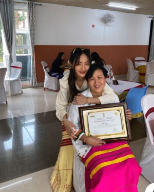 Chum Darang Instagram - To be one name amongst so many achievers from our state is truly an honour. Yes to celebrating womanhood today and every day.
Happy International women’s day.

Thank you Department of women & child development, Government of Arunachal Pradesh for this award. 

#accelerateaction