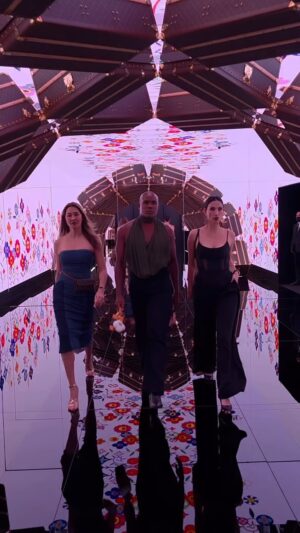 Cindy Sirinya Bishop Instagram - ”Louis Vuitton Visionary journey “
#lvtheplacebangkok #louisvuittonexhibition ”