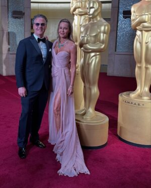 Connie Nielsen Instagram - @theacademy thank you for an incredible night❤️🙏❤️ and to my beloved brother (brioni Tuxedo) for being my date: you make everything fun my darling. @praymoses.studio you outdid yourself - my incredible @eliesaabworld couture dress that made me feel like a princess, and - I mean - that incredible vintage necklace by Joseph Sadin and Son really made it all come together. It was a wonderful way to honor our colleagues that The Academy did this year: allowing us to speak to our personal experience of working with the extraordinary talent we honored last night. I got to tell my dear Janty Yates, Thank You, for making Lucilla come to life with those sublime costumes..🙏🙏🙏