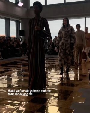 Courtney Eaton Instagram - On Sunday, @courtneyeaton brought CULTURED along to @ullajohnson’s Fall/Winter 2025 runway show. The @yellowjackets star started her morning with a chai run and ended it with a visit to @themuseumofmodernart. Swipe through for snaps from her day.