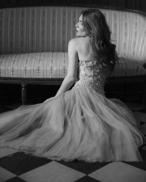 Courtney Halverson Instagram - Some days, I feel like a ballerina mid-spin; dizzy and weightless, uncertain if I’ll land gracefully or tumble. The world blurs at the edges, my eyes searching for something steady - but I think I must have forgotten to pick a point to hold on to. And everything tilts, the floor feels far - too far, and I’m not sure if I’m still dancing or just trying not to fall.

Maybe I need to remind myself that I’m still learning to find my own stillness in the whirling, to tell myself that every dancer must falter before they find their balance again. That grace does not come from never losing your footing, but in the way you pick yourself up after the fall.

Musings on feeling a bit off-balance as of late - something I know I’m not alone in. 🩰 | I’m calling this little series ‘a fallen ballerina’ featuring a dress from @montsand_official, as captured by @krystal_bick at Château Marcellus. 
.
.
.
#romanticstyle #feminineenergy #afallenballerina #movielike