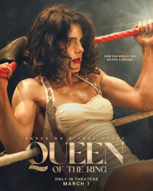 Damaris Lewis Instagram - Corey Taylor x Bad Omens x Queen of the Ring.  This Wednesday, the first soundtrack song drops and tickets at all major movie theater chains go on sale across the US. 

Come see the true story of Mildred Burke, only in theaters March 7th 🍿🎥🤼‍♀️